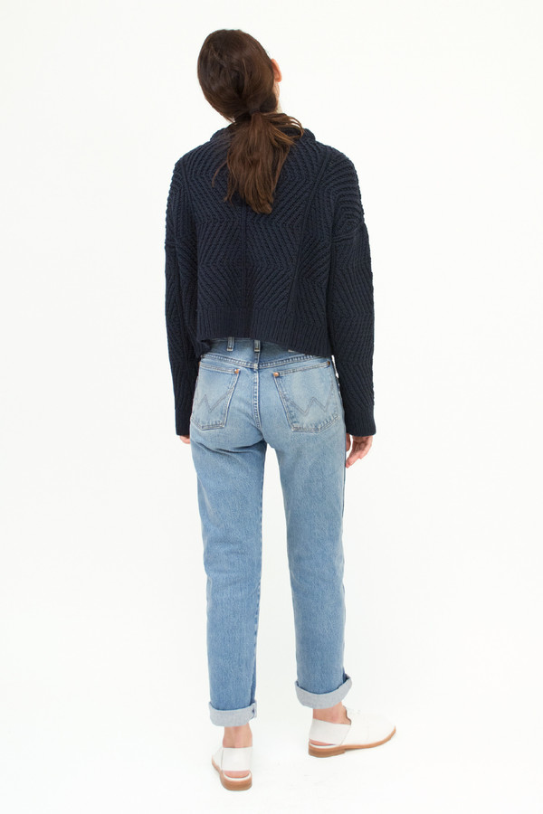 Blue Black Bevel Sweater Blue Black Bevel Sweater