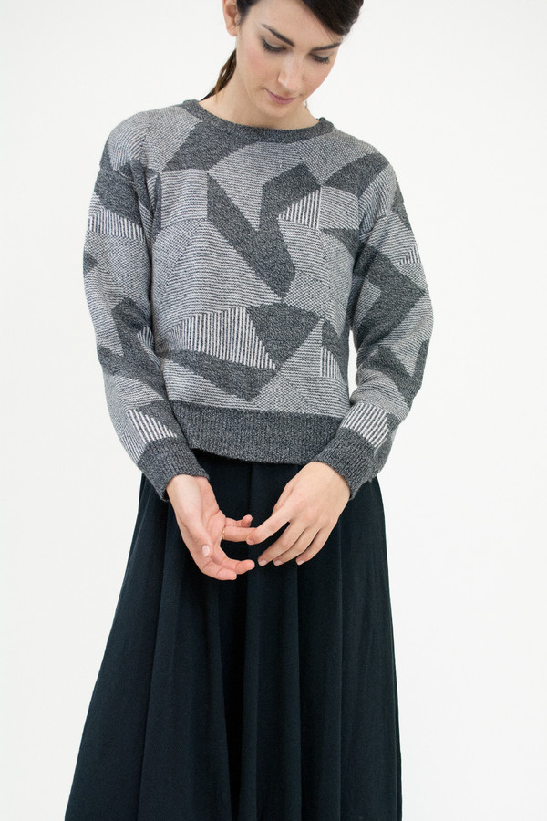 Micaela Greg Grey Spectrum Sweater Micaela Greg Grey Spectrum Sweater