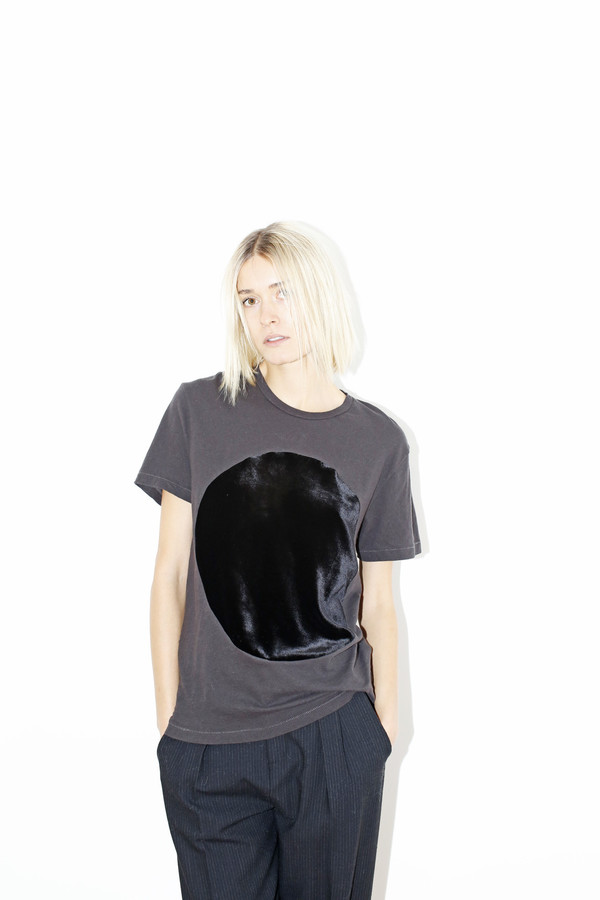Unisex Correll Correll Black Velvet Circle T-shirt Unisex Correll Correll Black Velvet Circle T-shirt