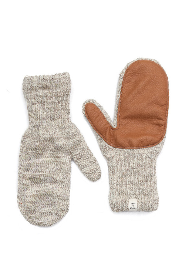 Bridge & Burn Lined Mitten Oatmeal Chestnut Bridge & Burn Lined Mitten Oatmeal Chestnut
