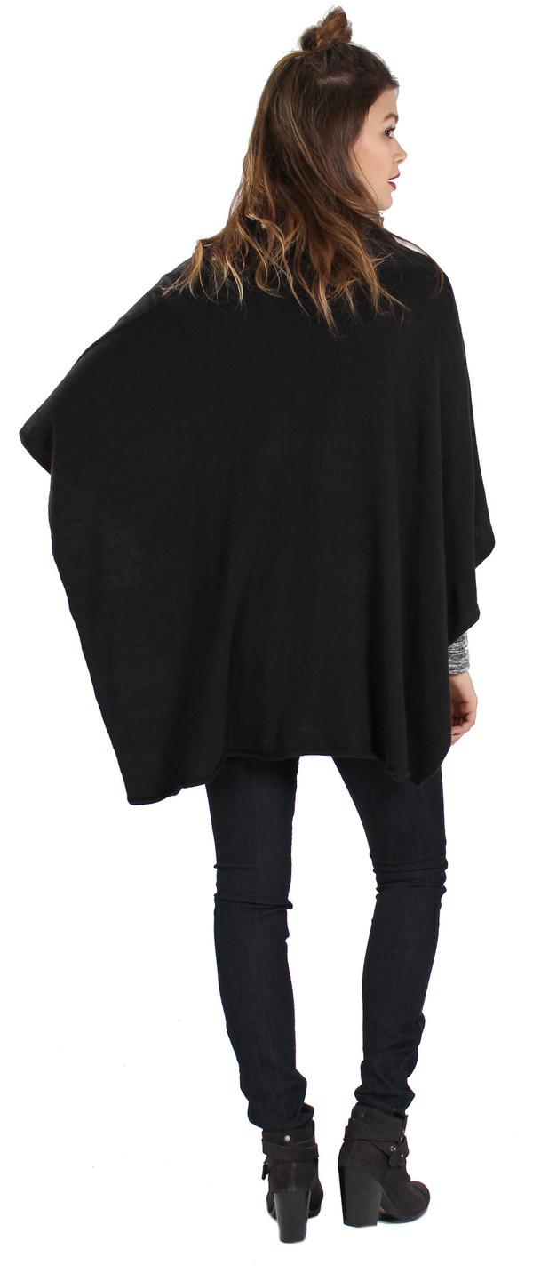 Michael Farrell Cowl Poncho in Black Michael Farrell Cowl Poncho in Black