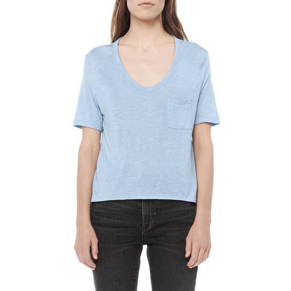 T By Alexander Wang CLASSIC CROP TEE - SKY T By Alexander Wang CLASSIC CROP TEE - SKY