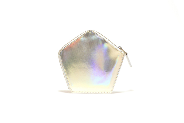 Nº22 Penta Wallet in White and Platinum Nº22 Penta Wallet in White and Platinum
