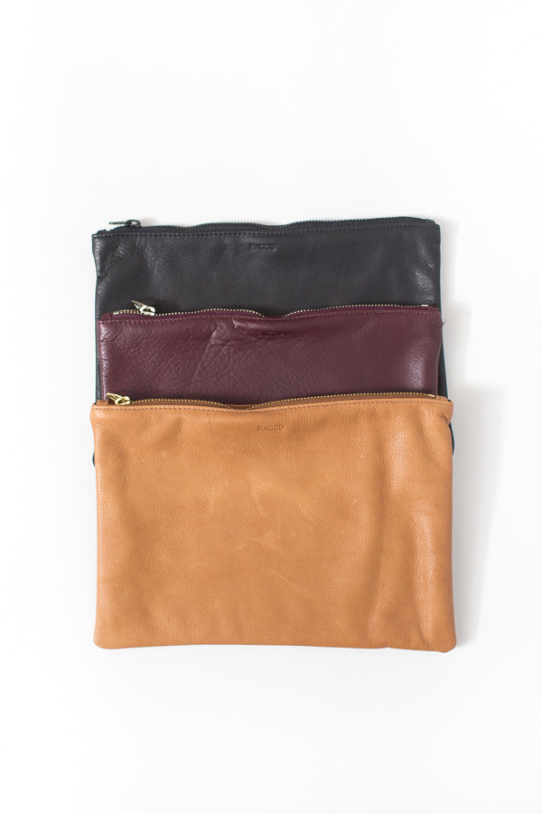Baggu Large Flat Pouch / Black Baggu Large Flat Pouch / Black