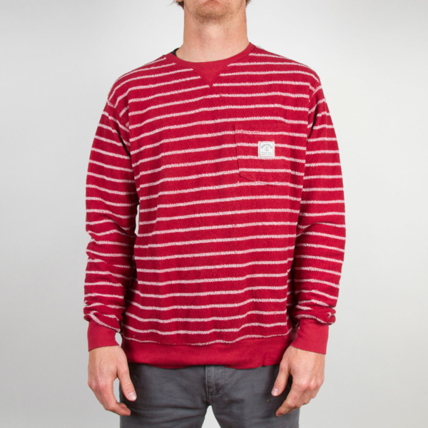 Iron And Resin Loop Out Crew Red Iron And Resin Loop Out Crew Red