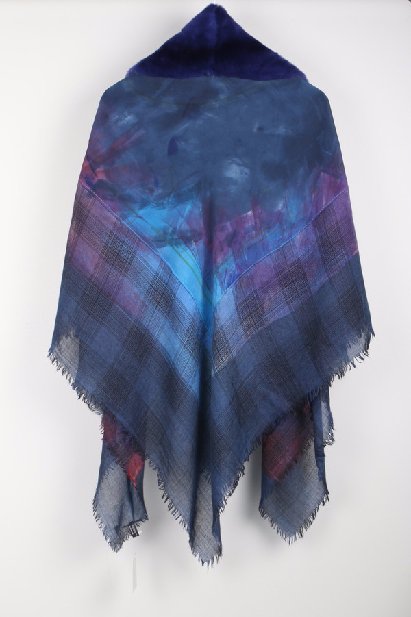 Richiami Icon Fur Stole Violet Richiami Icon Fur Stole Violet