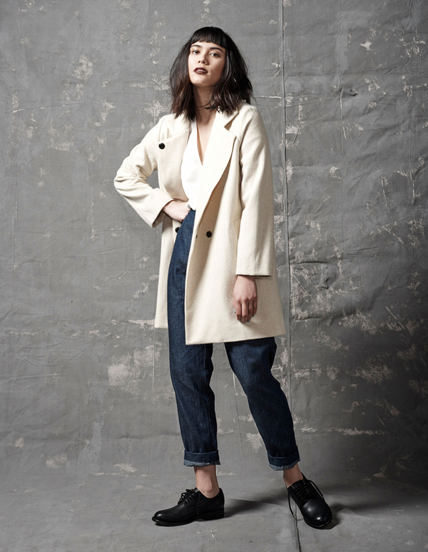 ALI GOLDEN WOOL COAT - GREY ALI GOLDEN WOOL COAT - GREY