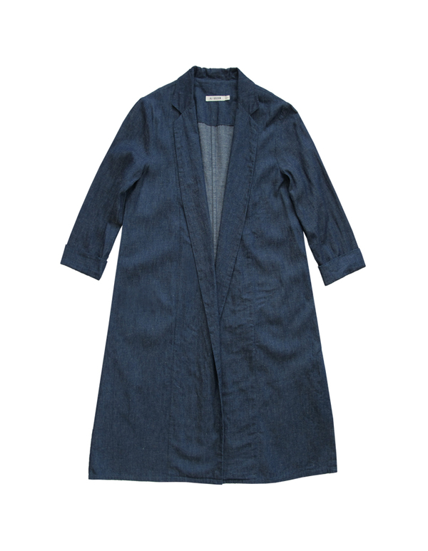 ALI GOLDEN NOTCH COLLAR JACKET - DENIM ALI GOLDEN NOTCH COLLAR JACKET - DENIM