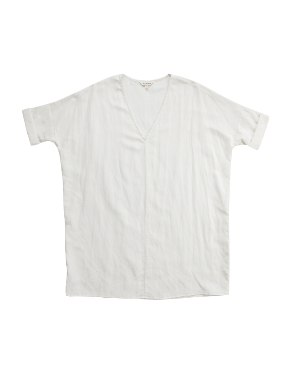 ALI GOLDEN SILK/LINEN KIMONO TUNIC - WHITE ALI GOLDEN SILK/LINEN KIMONO TUNIC - WHITE