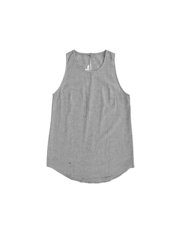 ALI GOLDEN SCOOP NECK TANK - GREY ALI GOLDEN SCOOP NECK TANK - GREY