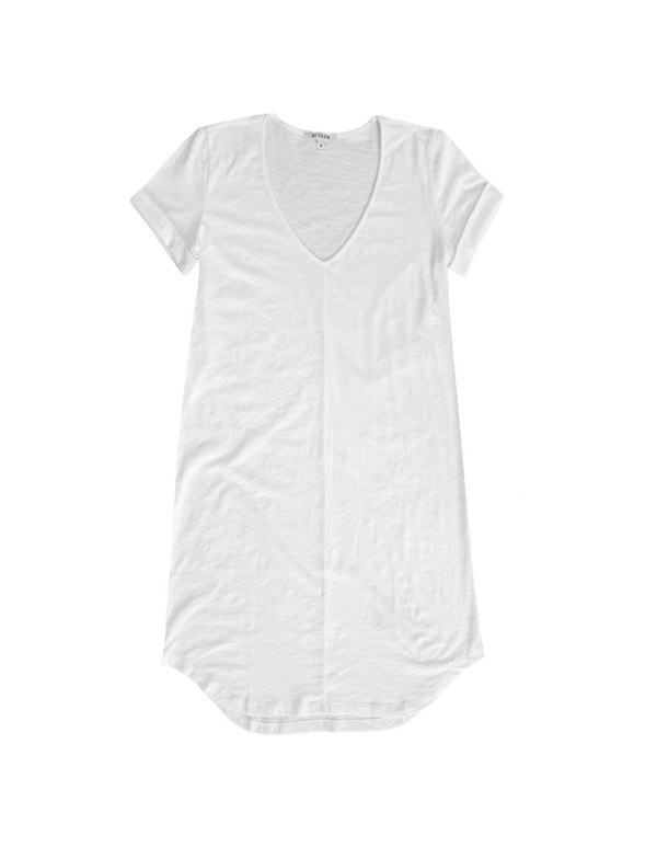 ALI GOLDEN WHITE KNIT T-SHIRT DRESS ALI GOLDEN WHITE KNIT T-SHIRT DRESS
