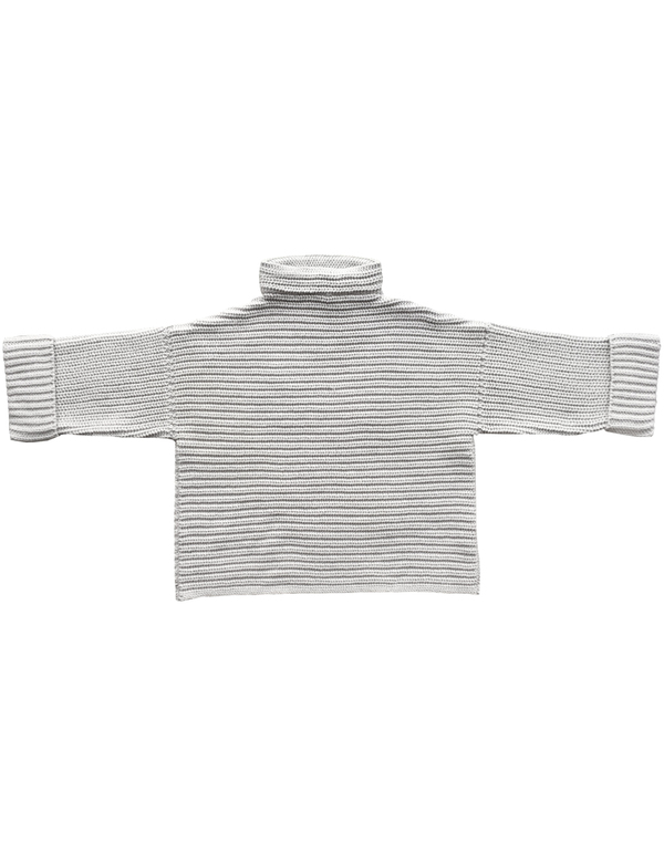 Micaela Greg PARALLEL SWEATER - PALE GREY Micaela Greg PARALLEL SWEATER - PALE GREY