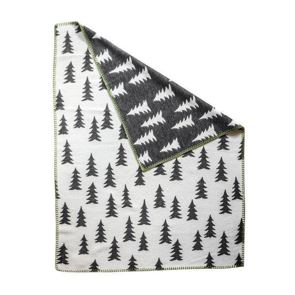 FINE LITTLE DAY GRAN WOVEN CHILD BLANKET GREEN TRIM FINE LITTLE DAY GRAN WOVEN CHILD BLANKET GREEN TRIM