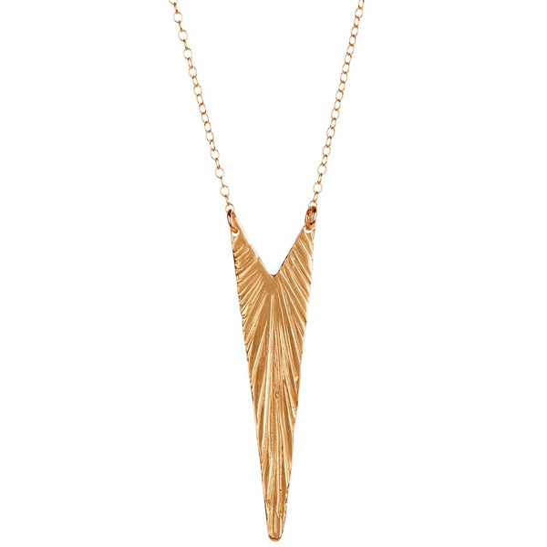 TIFFANY KUNZ - COLLIER PLUME V BRONZE TIFFANY KUNZ - COLLIER PLUME V BRONZE