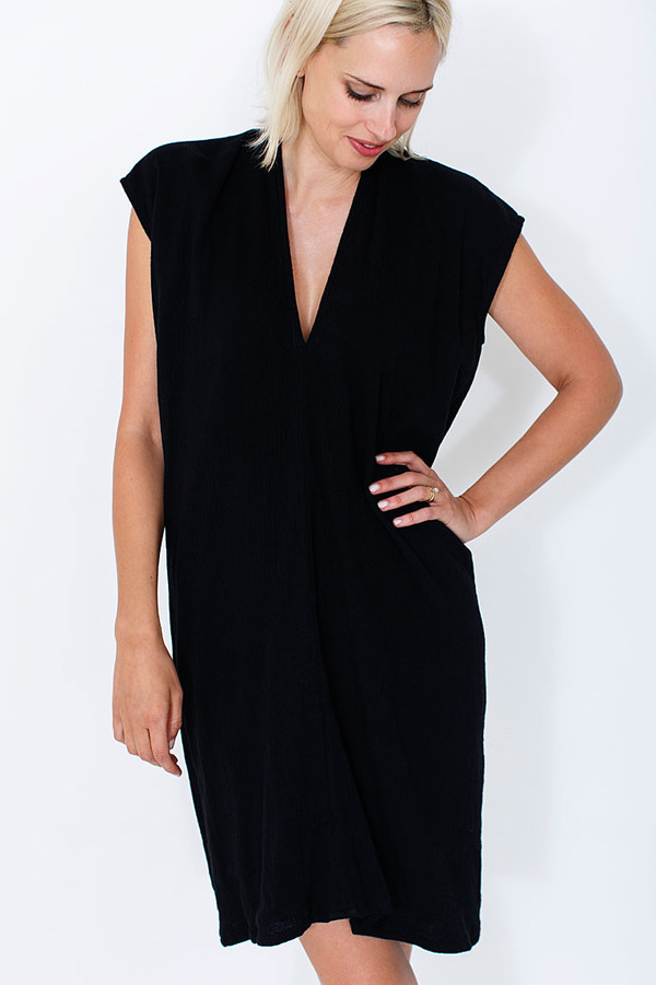 Miranda Bennett Black Everyday Dress, Silk Miranda Bennett Black Everyday Dress, Silk