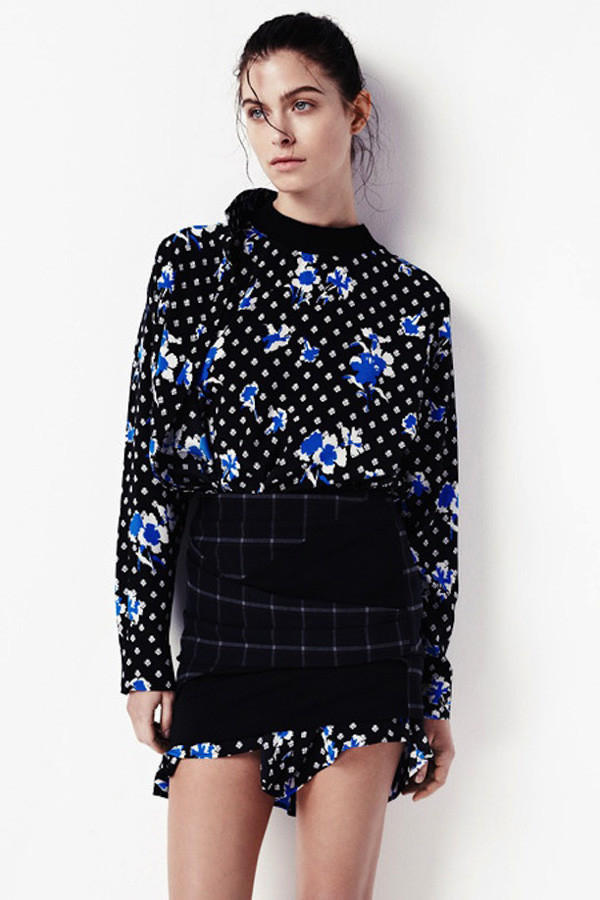 Thakoon Addition Floral Crewneck Top Thakoon Addition Floral Crewneck Top