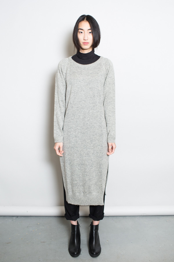 Achro Side Slit Sweater Dress Achro Side Slit Sweater Dress