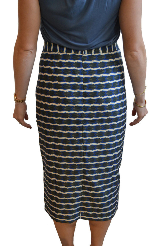 Lauren Moffatt Blue Arrow Skirt Lauren Moffatt Blue Arrow Skirt