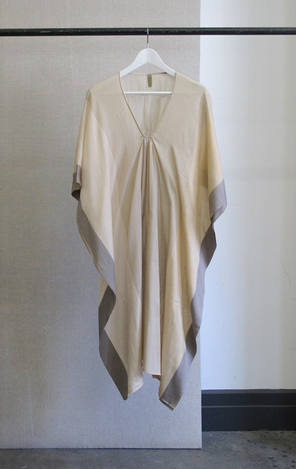 Peach colorblock caftan Peach colorblock caftan