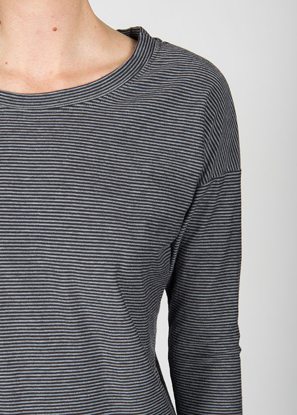 The West Is Dead Cropped Sleeve Tee In Black Stripe The West Is Dead Cropped Sleeve Tee In Black Stripe