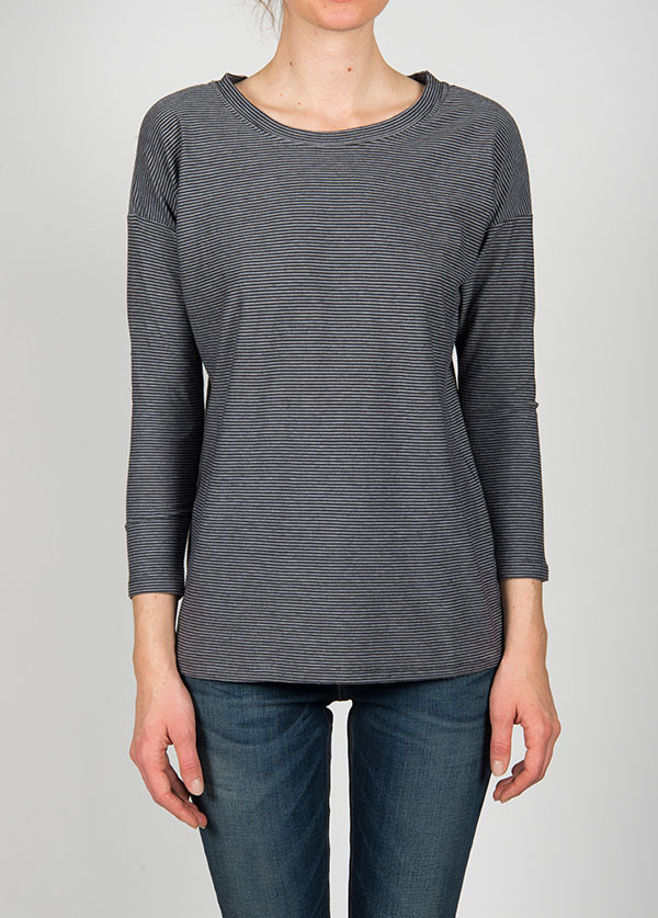 The West Is Dead Cropped Sleeve Tee In Black Stripe The West Is Dead Cropped Sleeve Tee In Black Stripe