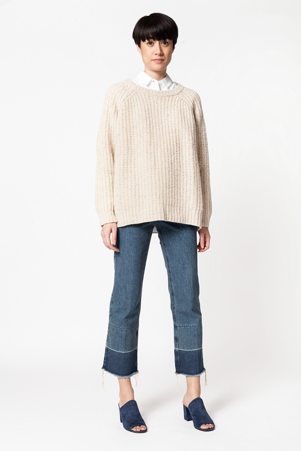 Ganni Chelsea Market Sweater - vanilla Ganni Chelsea Market Sweater - vanilla