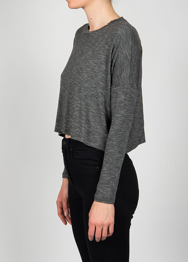DOLAN - LONG SLEEVE CROP TOP DOLAN - LONG SLEEVE CROP TOP
