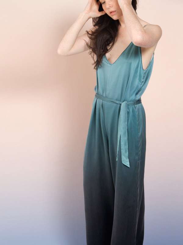 Calico x Swords-Smith x Print All Over Me Aurora Silk Jumpsuit Calico x Swords-Smith x Print All Over Me Aurora Silk Jumpsuit