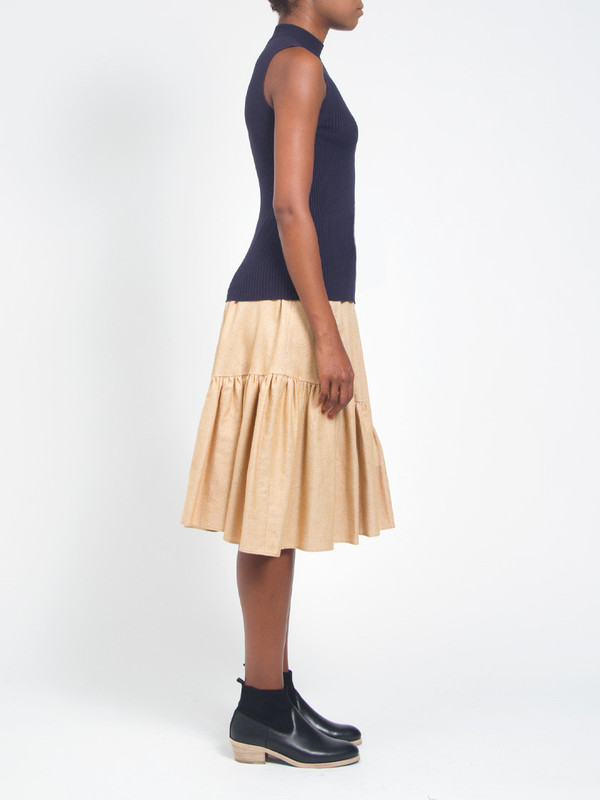 Pari Desai Leila Mock Neck Tee Pari Desai Leila Mock Neck Tee