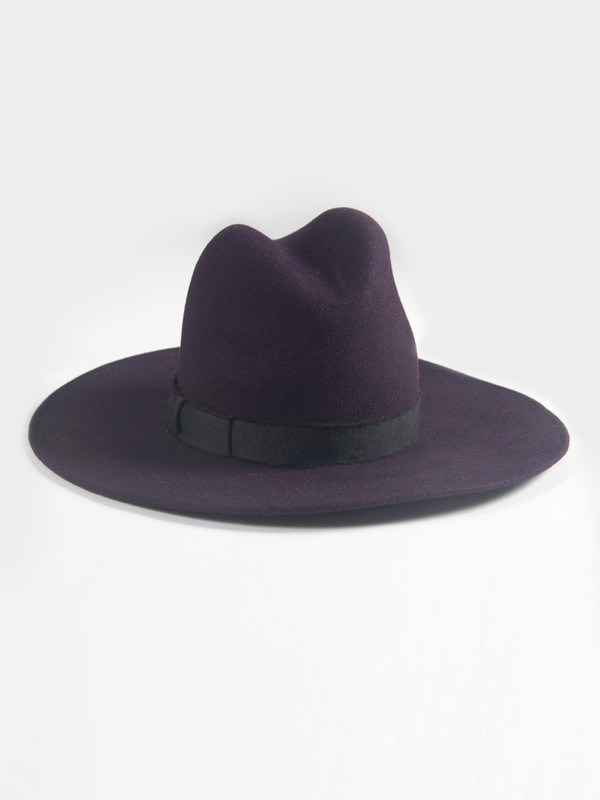 Yestadt Millinery Peaks Hat Purple Yestadt Millinery Peaks Hat Purple