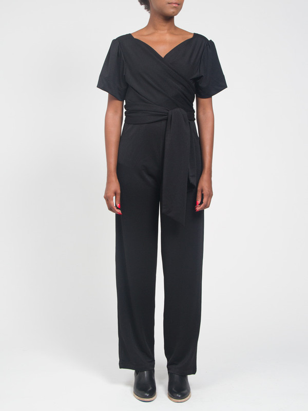 Samantha Pleet Wrap Jumpsuit Samantha Pleet Wrap Jumpsuit