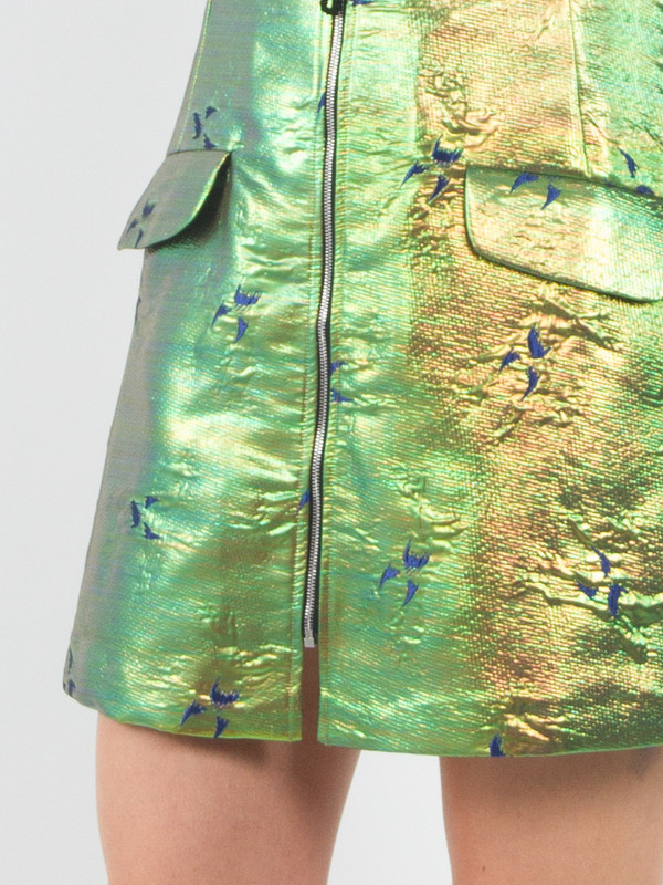 Risto Zip Front Mini Skirt Risto Zip Front Mini Skirt