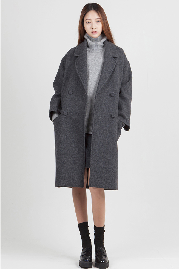 LOOKAST Oversized Long Coat- Grey LOOKAST Oversized Long Coat- Grey