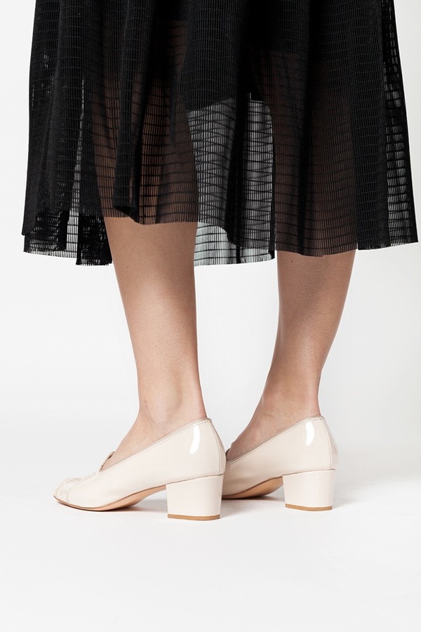 Maryam Nassir Zadeh Isa Stitched Heel - ivory patent Maryam Nassir Zadeh Isa Stitched Heel - ivory patent