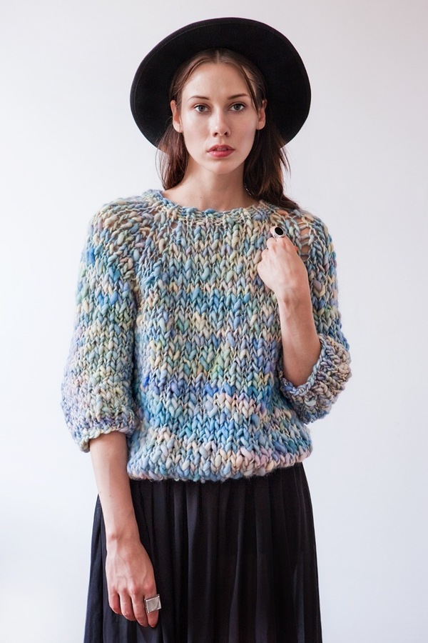 good night, day kingston thick & thin merino sweater (shown in Indigo) good night, day kingston thick & thin merino sweater (shown in Indigo)
