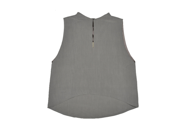 Kaarem Grey Petal Top Kaarem Grey Petal Top