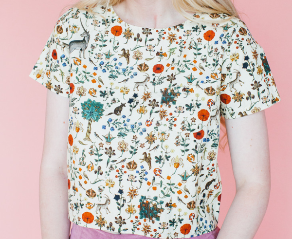 Samantha Pleet Tea Shirt in Illuminated Samantha Pleet Tea Shirt in Illuminated