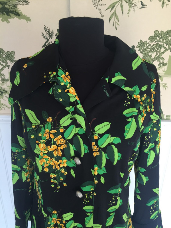 Nobuo Casual 70's Japanese Print Dress size medium large 11-13 Nobuo Casual 70's Japanese Print Dress size medium large 11-13