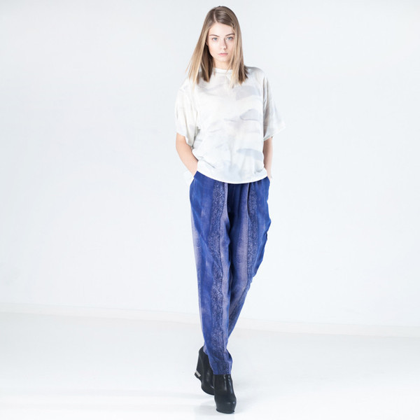 Baserange Alabama Printed Silk Tee Baserange Alabama Printed Silk Tee