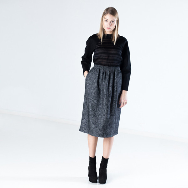 Baserange Loose Skirt Cotton Wool Baserange Loose Skirt Cotton Wool