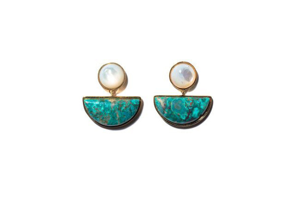 LIZZIE FORTUNATO GEOMETRY EARRINGS LIZZIE FORTUNATO GEOMETRY EARRINGS