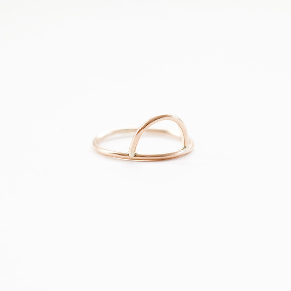 Another Feather Curve Ring Another Feather Curve Ring