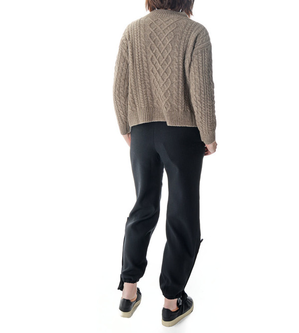 FRAME Denim Le Cable Sweater in Millet FRAME Denim Le Cable Sweater in Millet