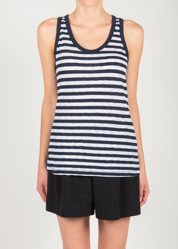 Rag & Bone - The Classic Beater Tank in Indigo Stripe Rag & Bone - The Classic Beater Tank in Indigo Stripe