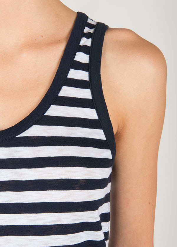 Rag & Bone - The Classic Beater Tank in Indigo Stripe Rag & Bone - The Classic Beater Tank in Indigo Stripe