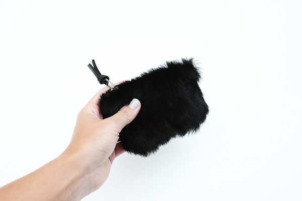 Primecut BLACK FURRY SMALL POUCH Primecut BLACK FURRY SMALL POUCH