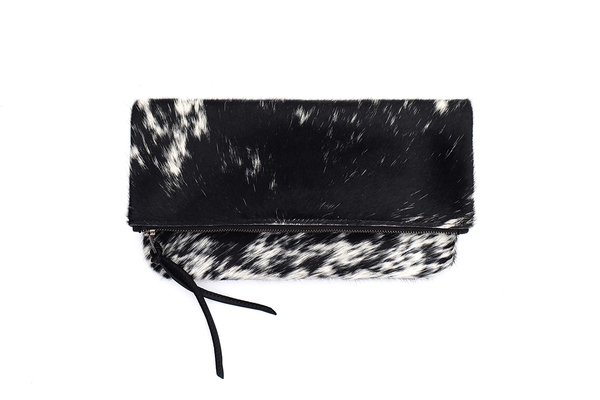 Primecut SALT + PEPPER FOLD OVER CLUTCH Primecut SALT + PEPPER FOLD OVER CLUTCH
