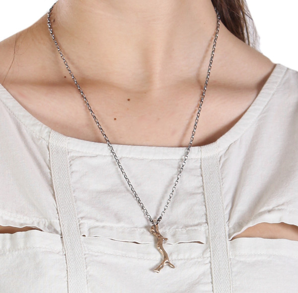 Sarah Dunn Coral Bronze Pendent Necklace Sarah Dunn Coral Bronze Pendent Necklace