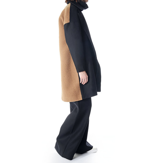 Charlie May Wool/Felt Drop Shoulder Coat Charlie May Wool/Felt Drop Shoulder Coat
