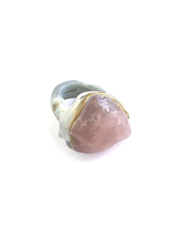 Adina Mills The Love Rose Quartz Ring Adina Mills The Love Rose Quartz Ring